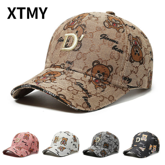 Cartoon Bear Sun Protection Duckbill Cap