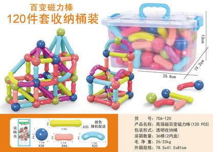 Magnetic Stick Building Blocks Kids Educational Toy