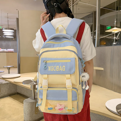 Student backpack transparent niche design backpack