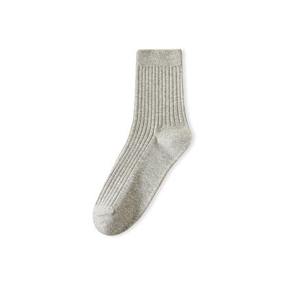 Cotton Ribbed Business Men's Socks