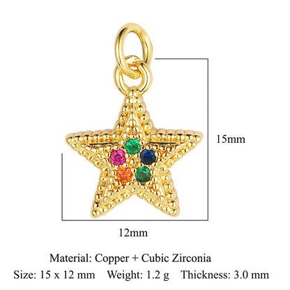 Lightning Crown Copper Zircon Pendant Accessories