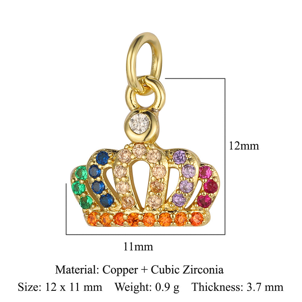 Virgin of the Cross Copper Zircon Pendant