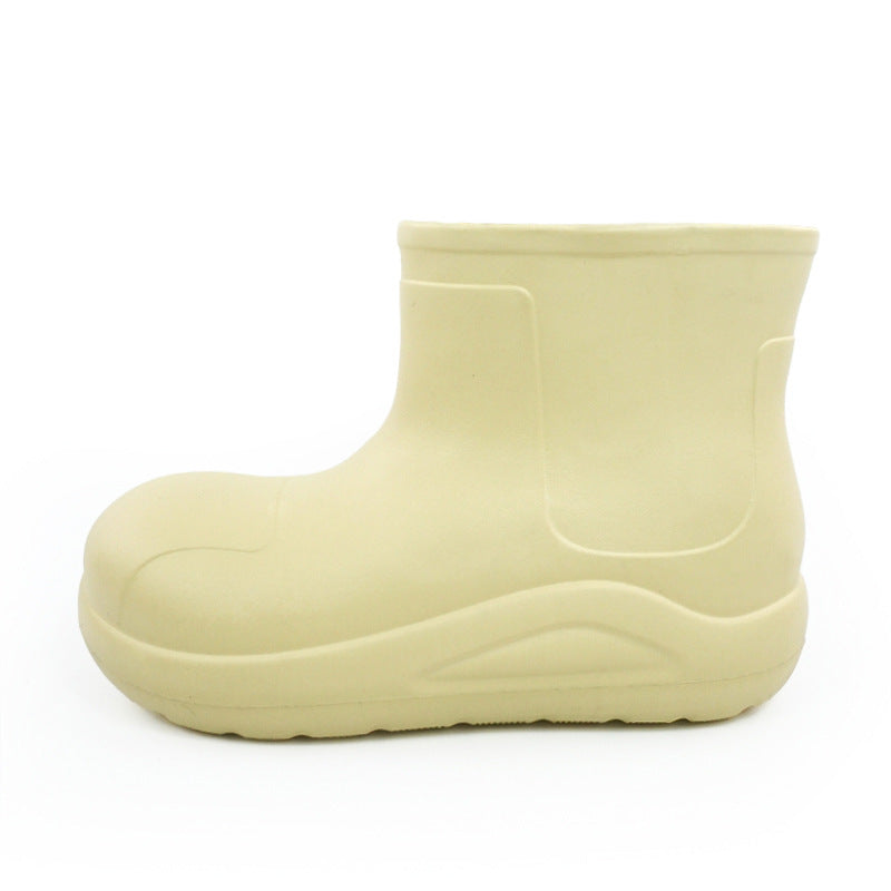 Fleece thermal rain shoes