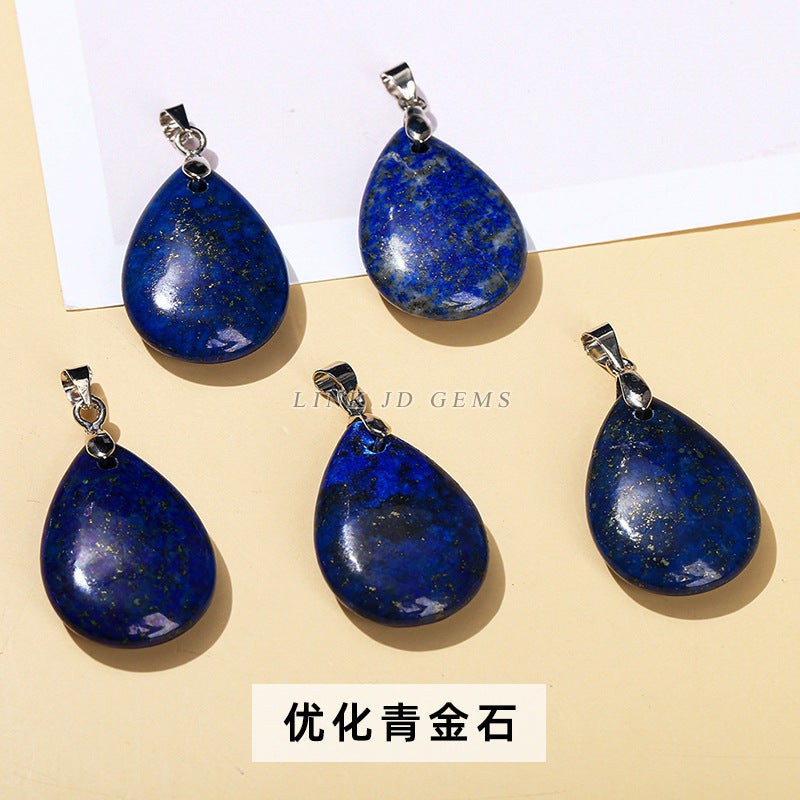 18 * 25 natural stone crystal jade water drop pendant