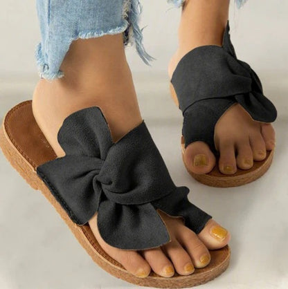 Bow large size women's shoes wholesale