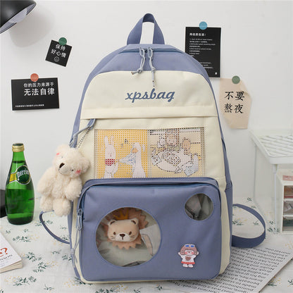 4-piece medium and casual student backpack wholesale