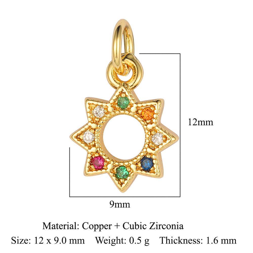 Lightning Crown Copper Zircon Pendant Accessories