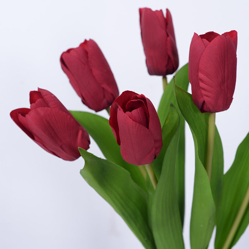 High-end hand-feel moisturizing tulip artificial flower