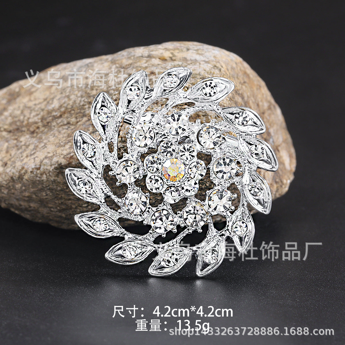 Alloy Rhinestone Brooch Pin fashion