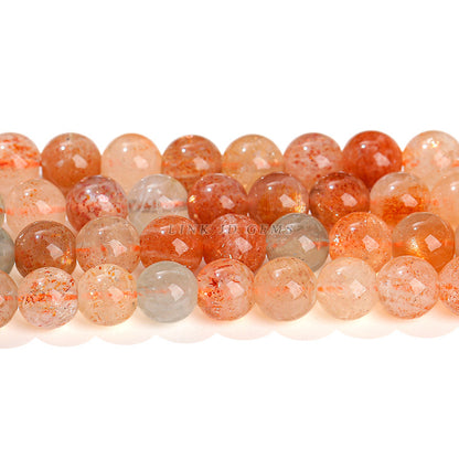 Natural arushite loose beads gold dot sunstone round beads