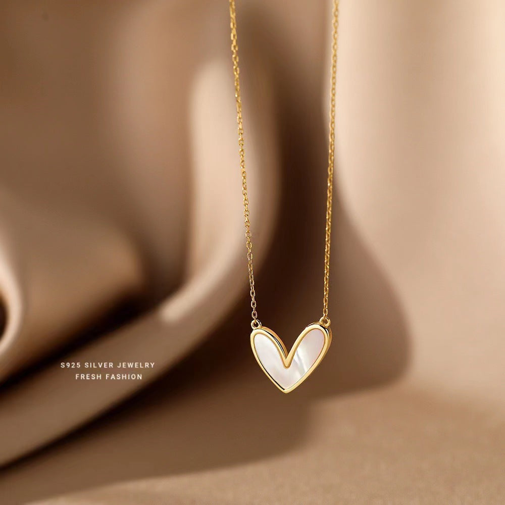 Fashion Heart Necklace for Women, Elegant Design Pendant Jewelry