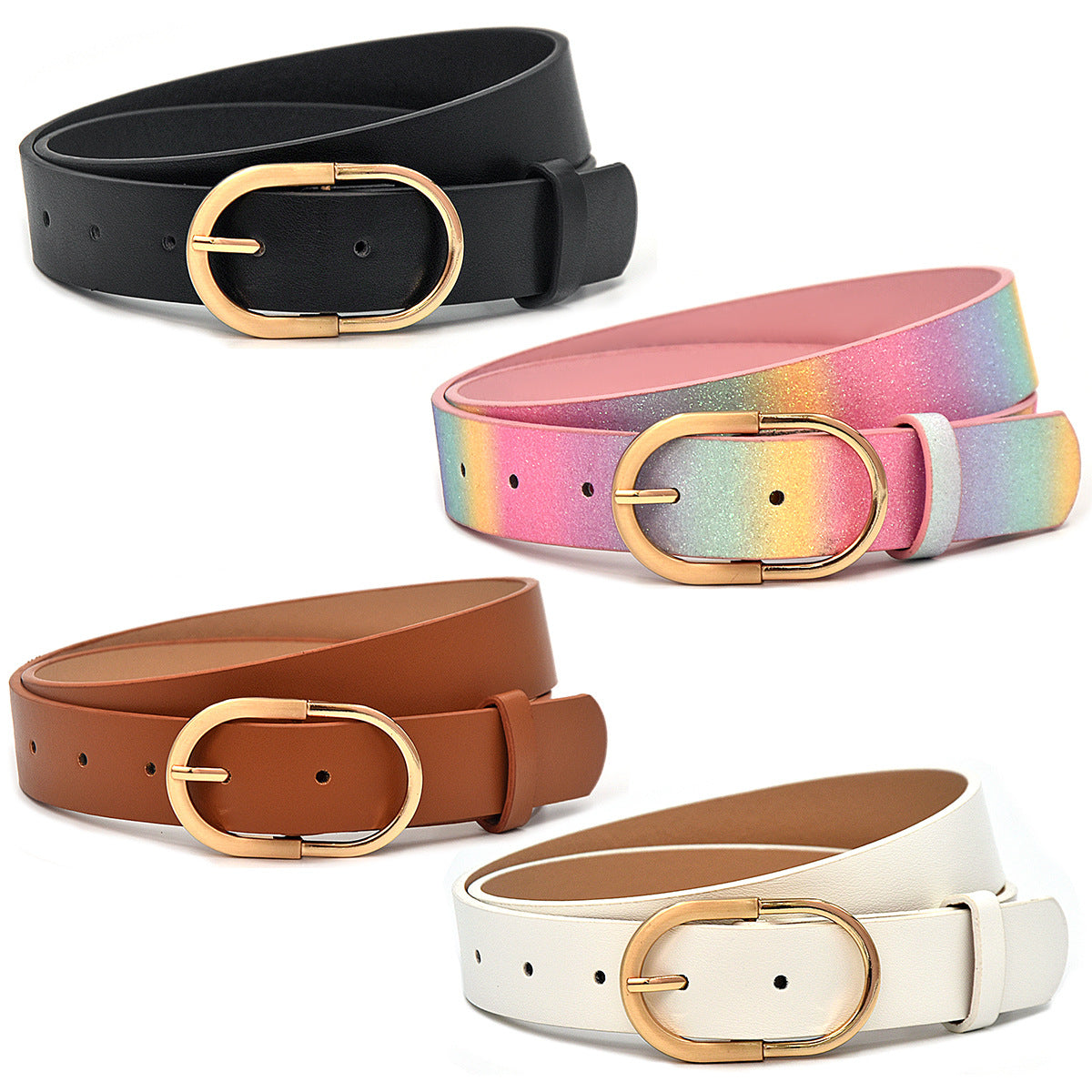 Versatile fashion pin buckle women's belt