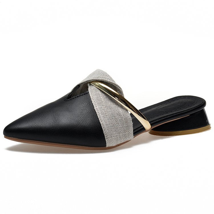 Pointed sandals large size