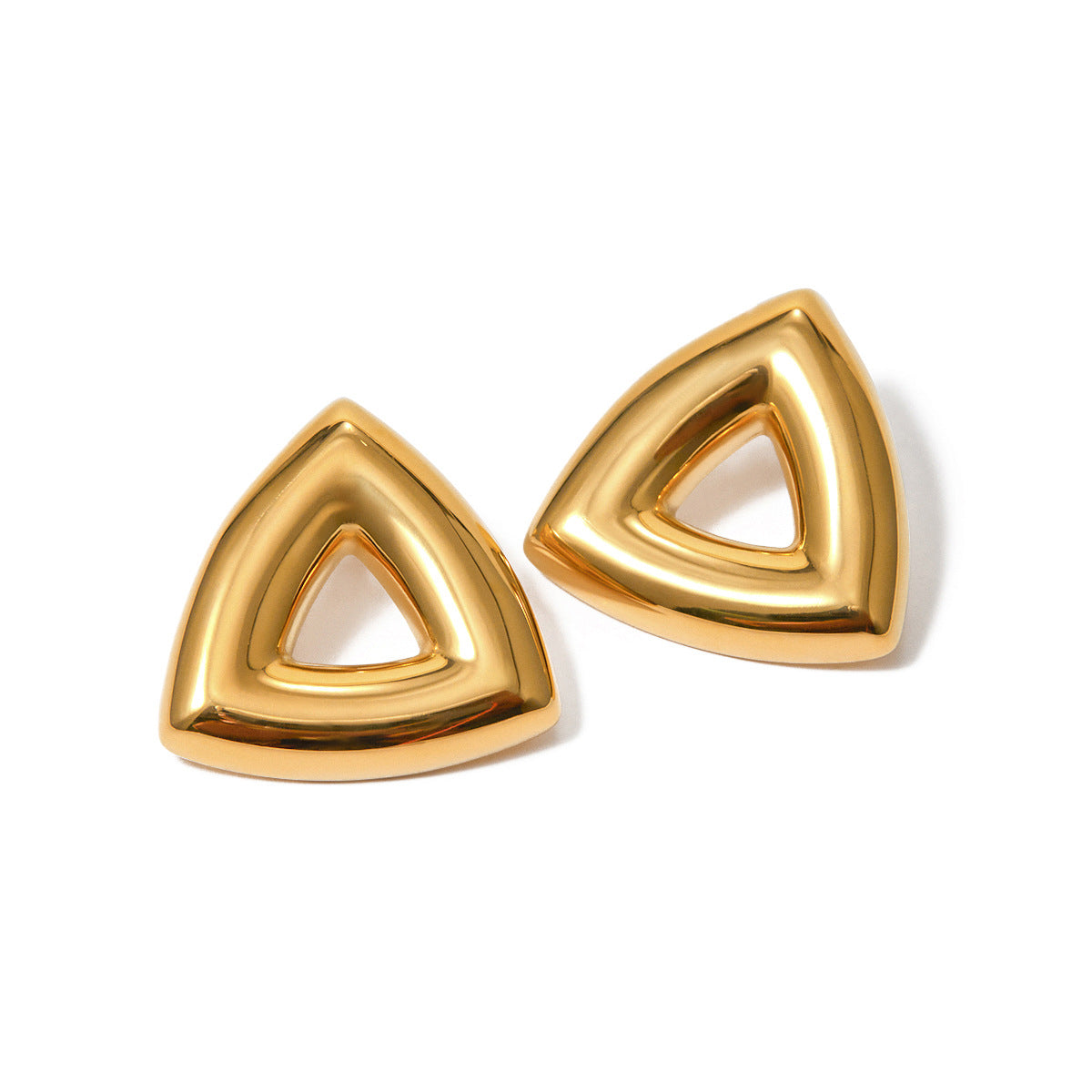 Pendientes triangulares huecos 