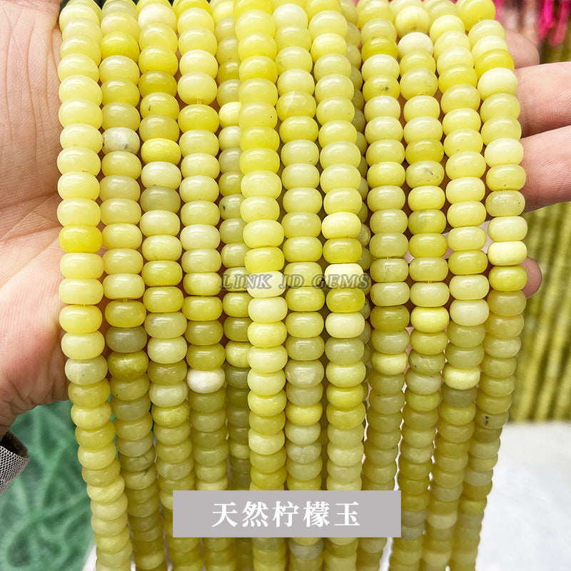 8 * 4Mm natural stone chalcedony abacus beads loose beads