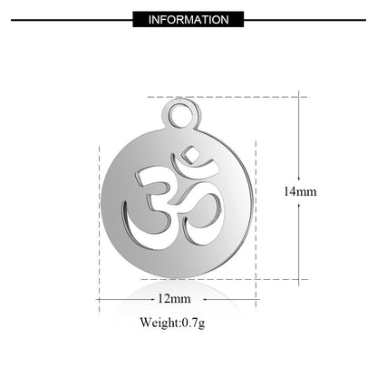 10 pcs/heart-packed sun yoga star moon pendant