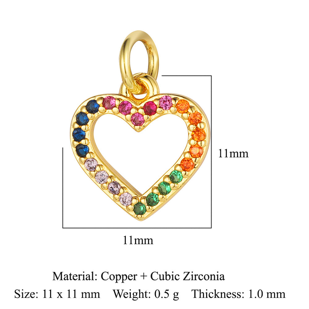 Virgin of the Cross Copper Zircon Pendant