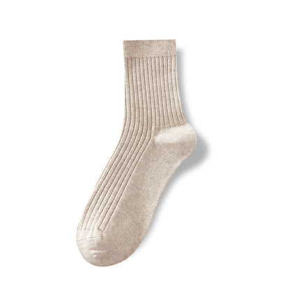 Cotton Ribbed Business Men's Socks