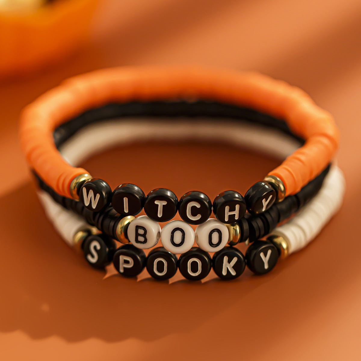 Dark Wind Pumpkin Head Letter Bracelet