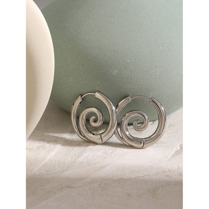 Spiral Hoop Earrings