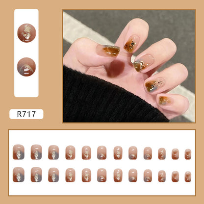 Caramel Amber Nails