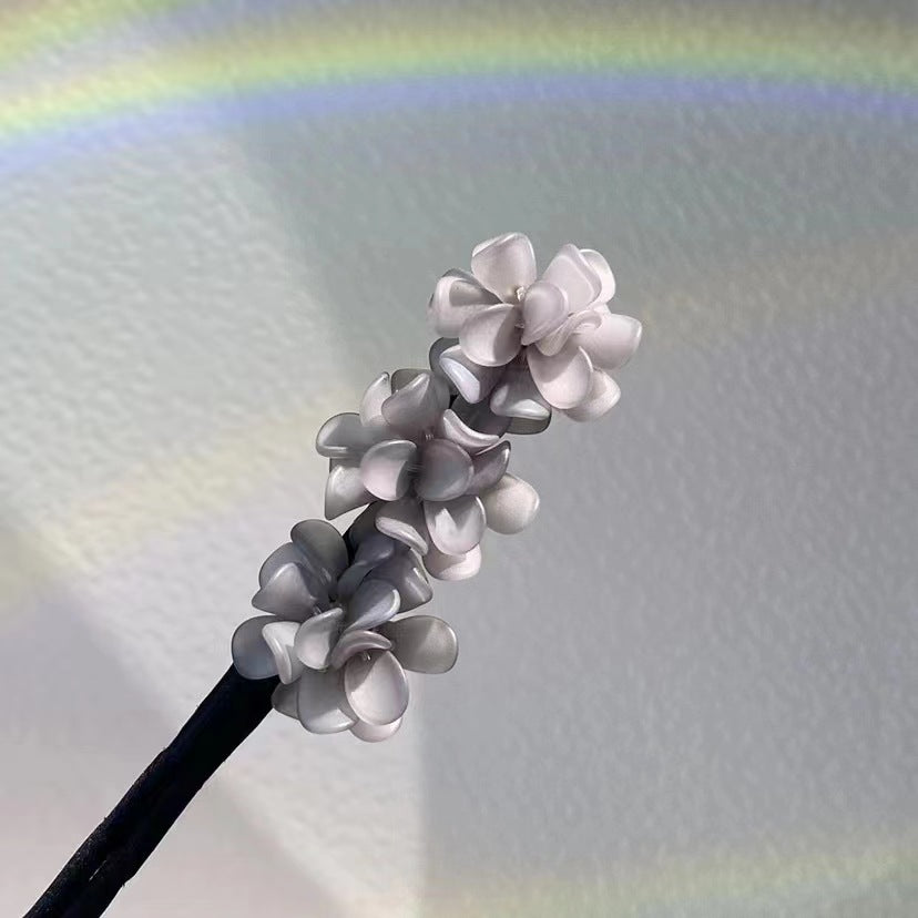 Hydrangea flower disc hair stick acrylic hair accessories