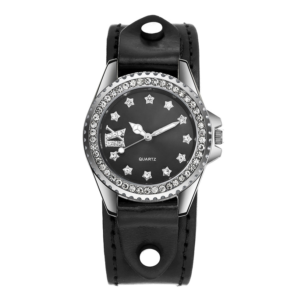 Reloj de cuero de moda casual para damas 