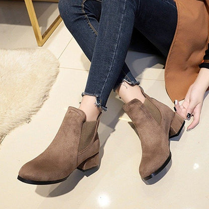 Winter new thick heel women's boots