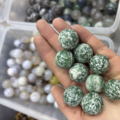 20mm natural stone crystal agate ball crystal round beads crafts