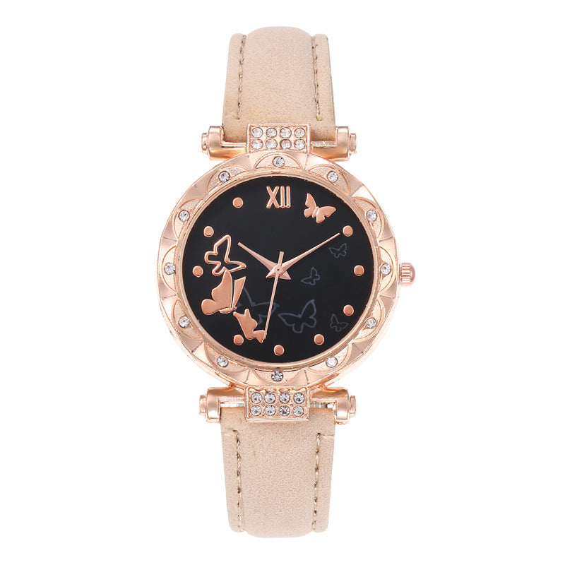 Butterfly Casual Versatile Ladies Belt Watch