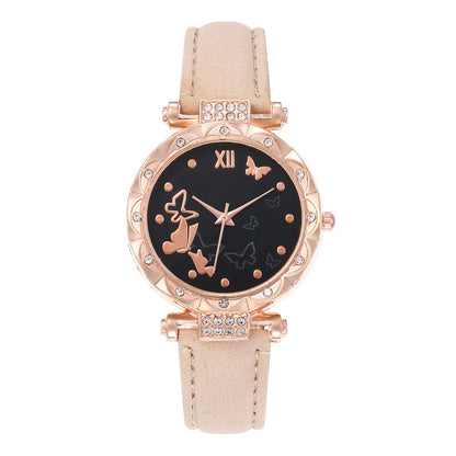 Butterfly Casual Versatile Ladies Belt Watch