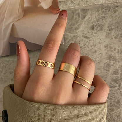 Open index finger ring chain joint ring wholesale