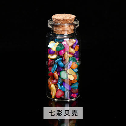 Crystal gravel wishing bottle jade agate gravel