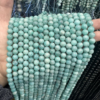 Amazonite Natural Stone 4-10mm Round Beads Jewelry