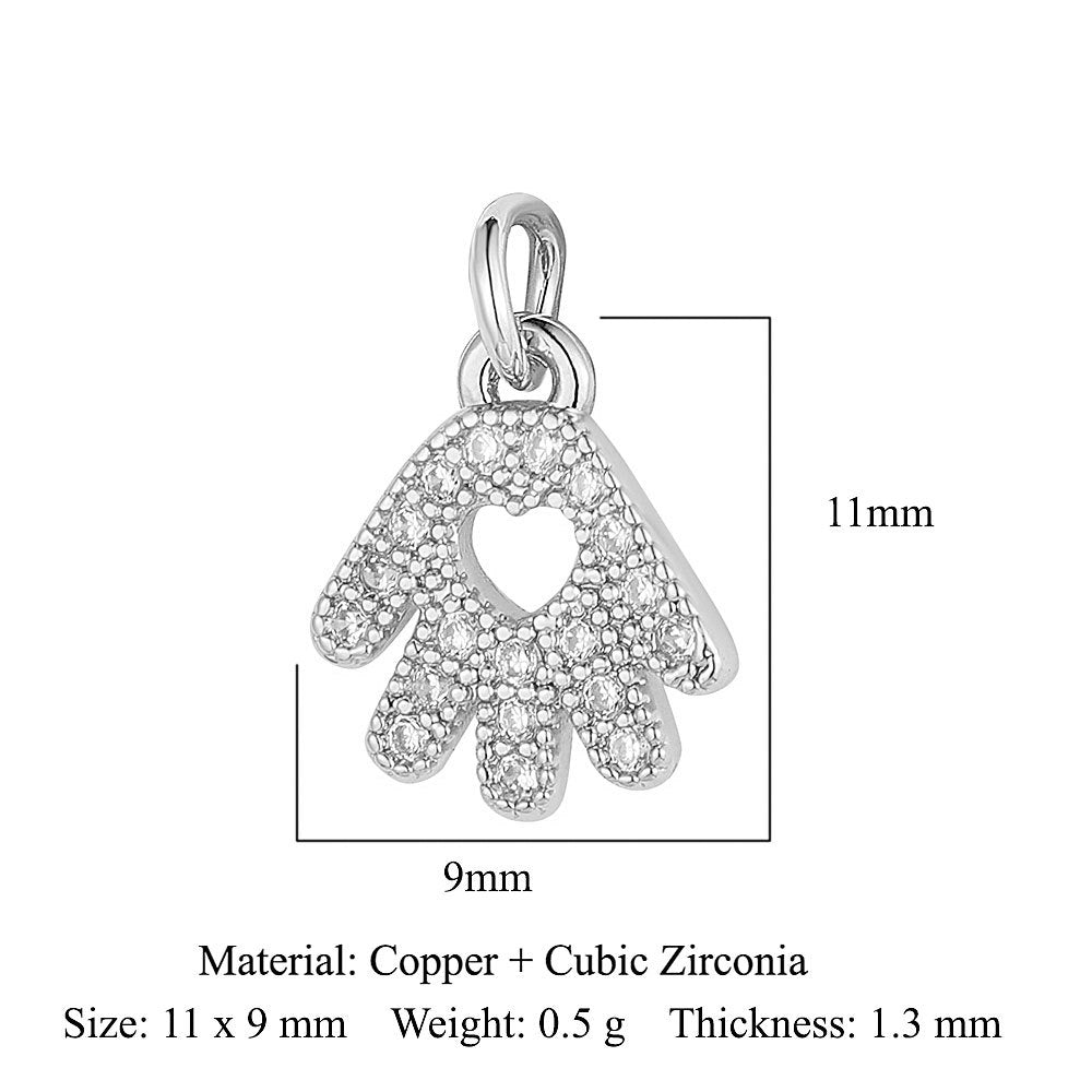 Cobra small fish copper zircon pendant.