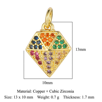 Lightning Crown Copper Zircon Pendant Accessories