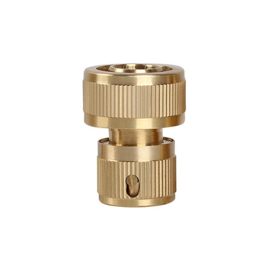 Pure copper 3/4 quick connector garden hose connector