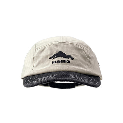 Short Brim Denim Cap