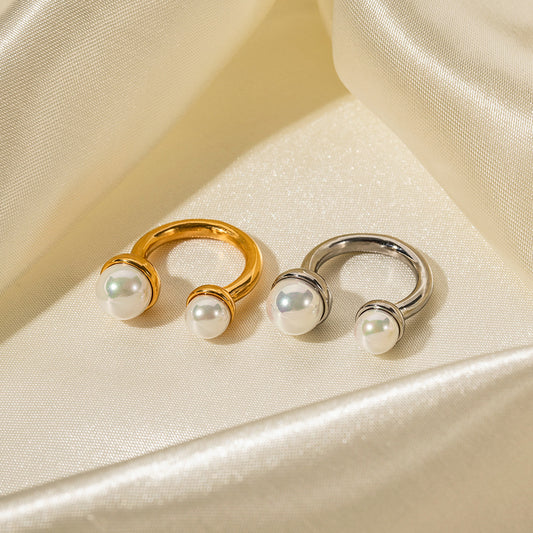 Pearl size open ring