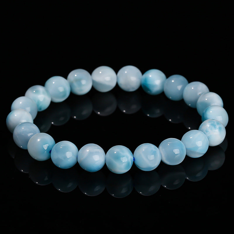 7A natural sea pattern stone bracelet