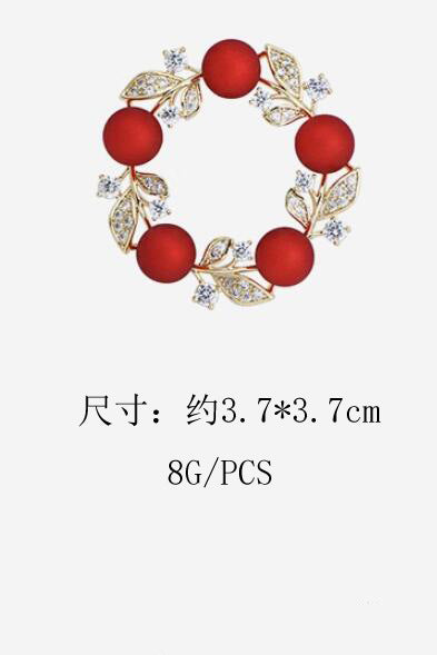 Red brooch