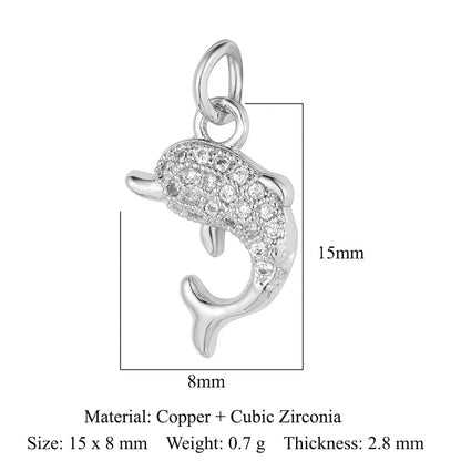 Hummingbird cat snake copper zircon necklace bracelet pendant