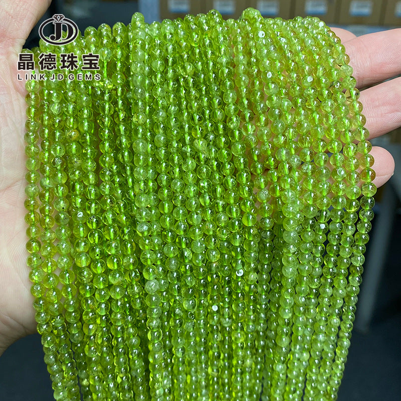 3-4Mm natural olivine beads