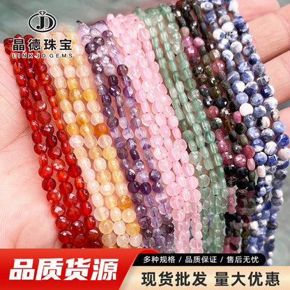 4 * 3Mm crystal sliced round cake-shaped loose beads