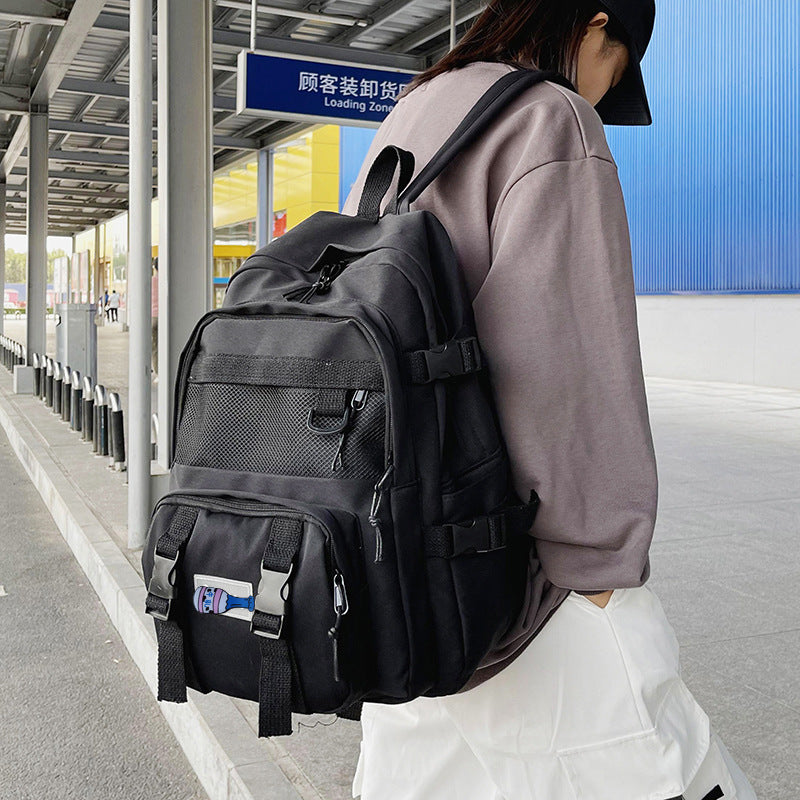 Large capacity computer backpack schoolbag