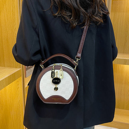 Temperament shoulder small round bag