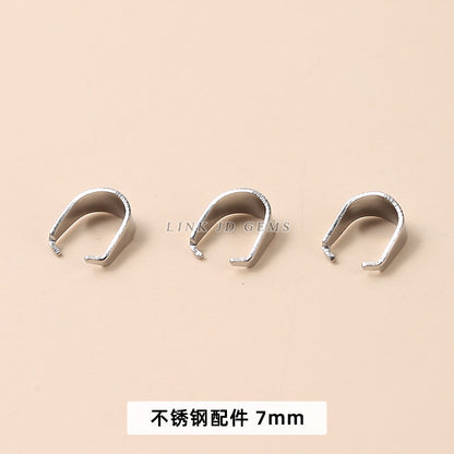 Stainless steel nine-character needle ear hook melon seeds and lobster buckle