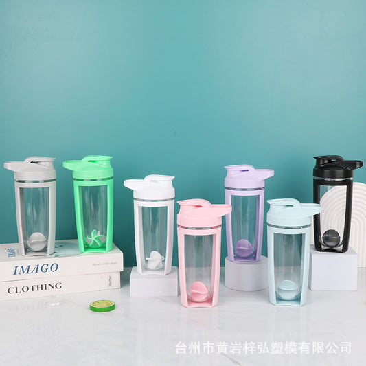 500Ml Portable Plastic Double Layer Shaker Cup