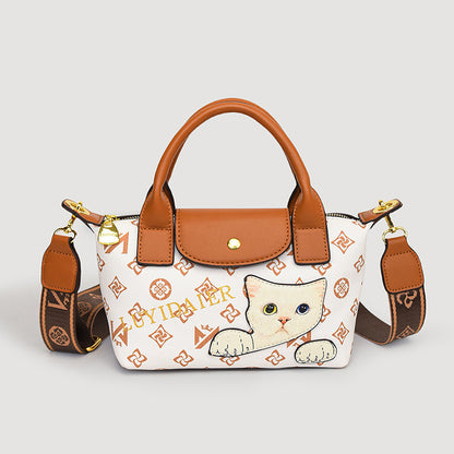 Versatile cute cartoon handbag