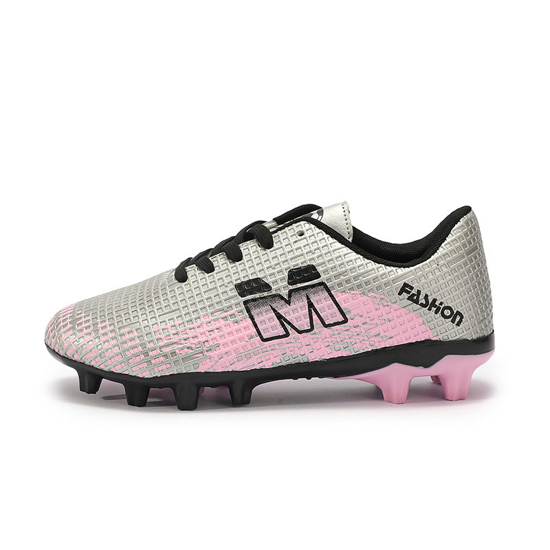 Botas de fútbol AG de corte bajo con tacos largos para niñas MBW502 